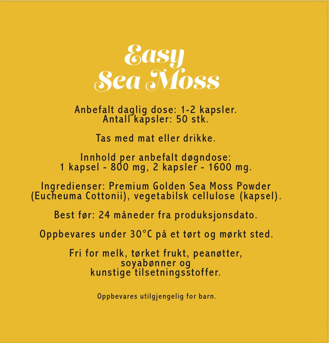 Easy Sea Moss Capsules