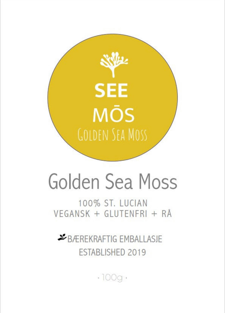 Dried Wildcrafted Golden Sea Moss 100 gr